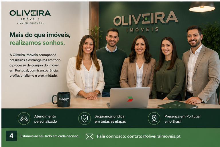 Oliveira Imóveis acompanha projetos imobiliários em Portugal