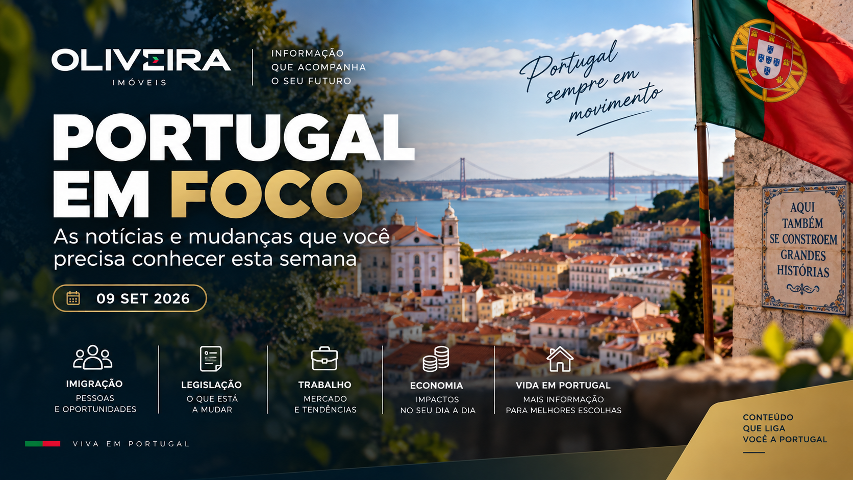 Portugal em Foco — principais notícias e mudanças em Portugal